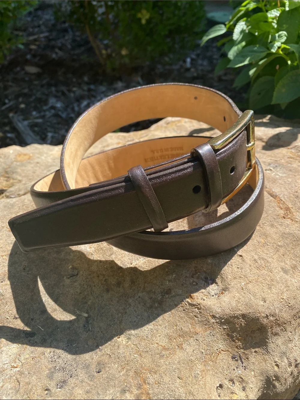 W. Kleinberg for Neiman Marcus brown Leather Belt